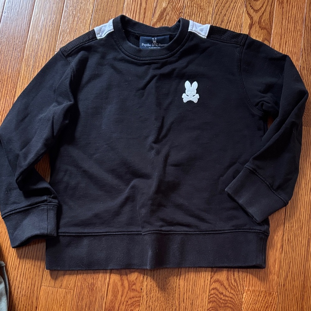 Psycho Bunny Black Sweatshirt with White Logo